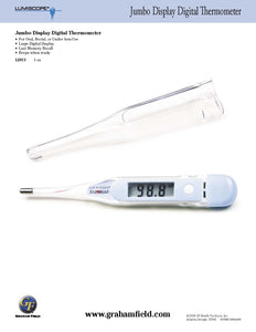 Lumiscope Jumbo Display Digital Thermometer